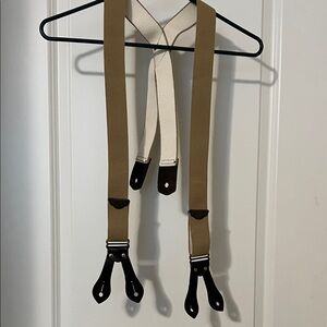 Filson Tan and Brown Men's Suspenders